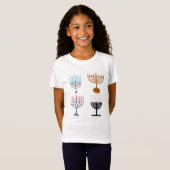 ハヌカーユダヤ教ユダヤ教 Tシャツ (正面フル)