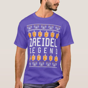 ハヌカーヴィンテージドレイデルおもしろいチャンピオンユダヤ人ホール Tシャツ