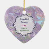 ハヌカー写真あいさつ セラミックオーナメント (裏面)