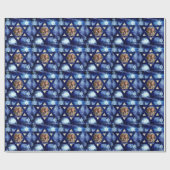 ハヌカー写真家族キッズギフト転がプレゼント ラッピングペーパー (フラット)