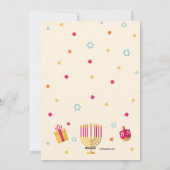 ハヌカー妊娠告知ホリデーカード シーズンカード (裏面)