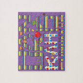 ハヌカー子供へパズル「ハヌカーはフヌカー」 ジグソーパズル (縦)