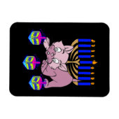 ハヌカー子猫 マグネット (横)