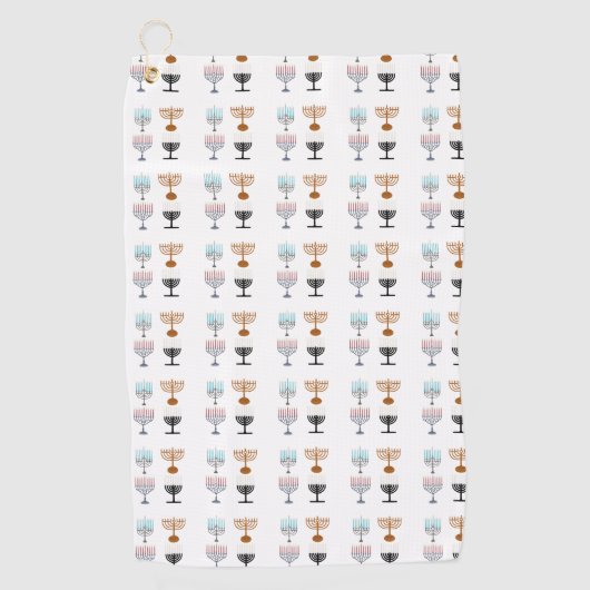 ハヌカー宗教ユダヤ教 ゴルフタオル (正面)