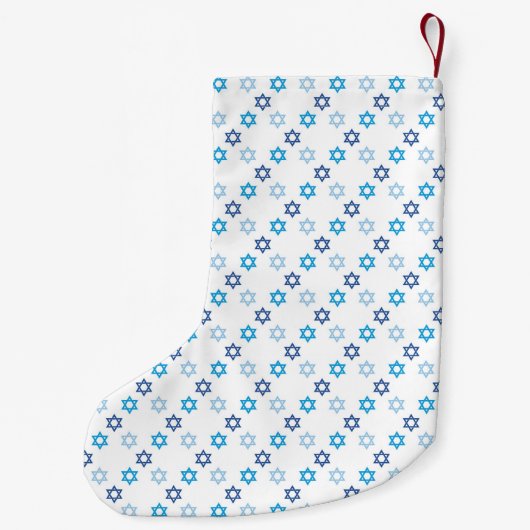 ハヌカー家族の写真 スモールクリスマスストッキング (裏面)