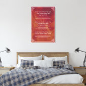 ハヌカー恵みへブル英語キャンドル照明 キャンバスプリント (インサイチュ (寝室))