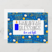 ハヌカー恵み ポストカード (正面/裏面)