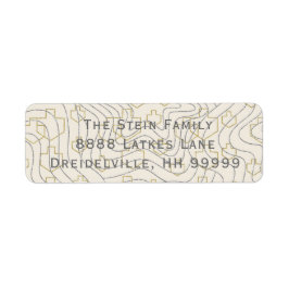 ハヌカー戻りラベル「Dreidels & Stars」 ラベル