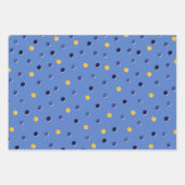 ハヌカー柄ギフトラッピング紙 ラッピングペーパーシート (正面)