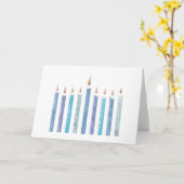 ハヌカー水彩ロウソク折り畳みグリーティングカード カード (黄色い花)