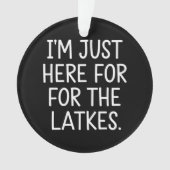 ハヌカー私はちょうどラトークユダヤ人のためにここにいる オーナメント (正面)