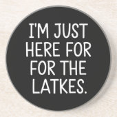 ハヌカー私はちょうどラトークユダヤ人のためにここにいる コースター (正面)