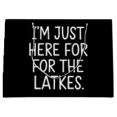 ハヌカー私はちょうどラトークユダヤ人のためにここにいる ラージペーパーバッグ (正面)