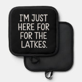 ハヌカー私はちょうどラトークユダヤ人のためにここにいる 鍋敷き (正面/裏面)