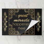 ハヌカー素晴らしそこで奇跡が起こった ペーパーパッド (折り畳み)