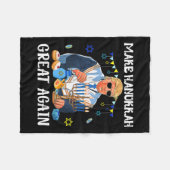 ハヌカー素晴らしを再びユダヤ人の醜いハヌカー（ユダヤ教の祭り）Swe フリースブランケット (正面(横))