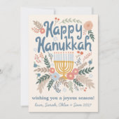 ハヌカー花模様手描きアートカスタム4 PHOTO シーズンカード (正面)