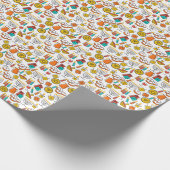 ハヌカー記号:ユダヤの休日パターン。 ラッピングペーパー (角)