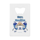 ハヌカー踊りドレイドスアンドジェリードーナツ クレジットカード栓抜き (正面)