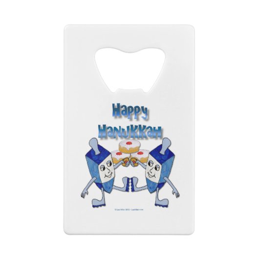 ハヌカー踊りドレイドスアンドジェリードーナツ クレジットカード栓抜き (裏面)