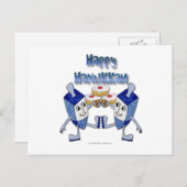 ハヌカー踊りドレイドスアンドジェリードーナツ シーズンポストカード (正面/裏面)