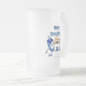 ハヌカー踊りドレイドスアンドジェリードーナツ フロストグラスビールジョッキ (正面右)