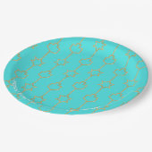 ハヌカー金ゴールドチャーム ペーパープレート (アングル)