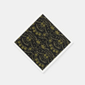 ハヌカー金ゴールドドレイデス スタンダードカクテルナプキン (角)
