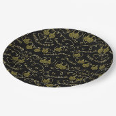 ハヌカー金ゴールドドレイデス ペーパープレート (アングル)