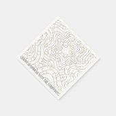 ハヌカー金ゴールドNシルバードレディール スタンダードカクテルナプキン (角)