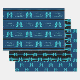 ハヌカー金属弓 ラッピングペーパーシート