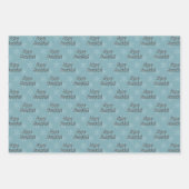 ハヌカー雪の結晶 ラッピングペーパーシート (正面2)