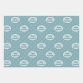 ハヌカー雪の結晶 ラッピングペーパーシート (正面)