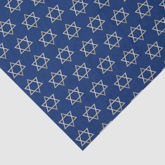 ハヌカー青の休日フェイクな金ゴールドのダビデの星 薄葉紙 (詳細)