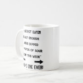 ハヌカー食べラトケのチャンピオンコーヒーマグ コーヒーマグカップ (正面左)