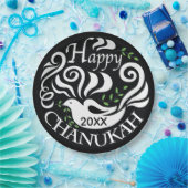 ハヌカー黒板ドーブ ペーパープレート (パーティー)