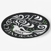 ハヌカー黒板ドーブ ペーパープレート (アングル)