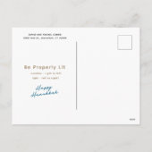 ハヌカー101ホリデーポストカード シーズンポストカード (裏面)