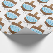 ハヌカー2020 – コマ回転と顔マスク ラッピングペーパー (角)