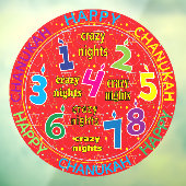 ハヌカー8泊熱狂する窓が離れない ウィンドウサイン (シート3)