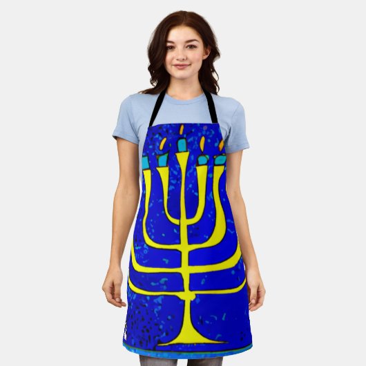 ハヌカー エプロン (着用した状態)