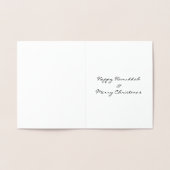 ハヌカー&クリスマスカード 箔カード (内部)