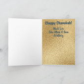 ハヌカー·デファイン·ドレイドル·金ゴールド·アンド·ネービー シーズンカード (内部)