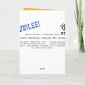 ハヌカー・ドレイデル(ドレイデルの歴史) シーズンカード (裏面)