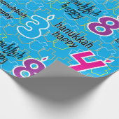 ハヌカー/ハヌカー（ユダヤ教の祭り）ラッピング紙「ハヌッカハッ」 ラッピングペーパー (角)