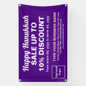 ハヌカー ビジネス 紫の長方形 バナー セール 横断幕 (縦)