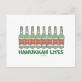 ハヌカー（ユダヤ教の祭り）おもしろいハヌカーはギフトを好む シーズンポストカード (正面)