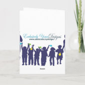 ハヌカー（ユダヤ教の祭り）かHannukahの挨拶 シーズンカード (裏面)