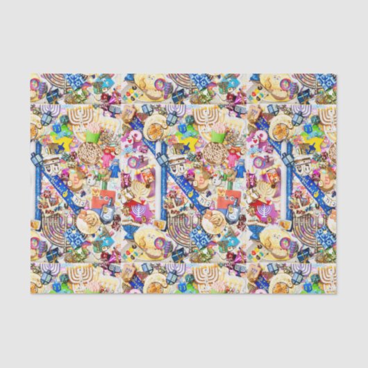 ハヌカー（ユダヤ教の祭り）のティッシュペーパー 薄葉紙 (正面)