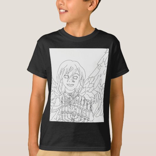 ハヌカー(ユダヤ教の祭り)の天使 Tシャツ (正面)